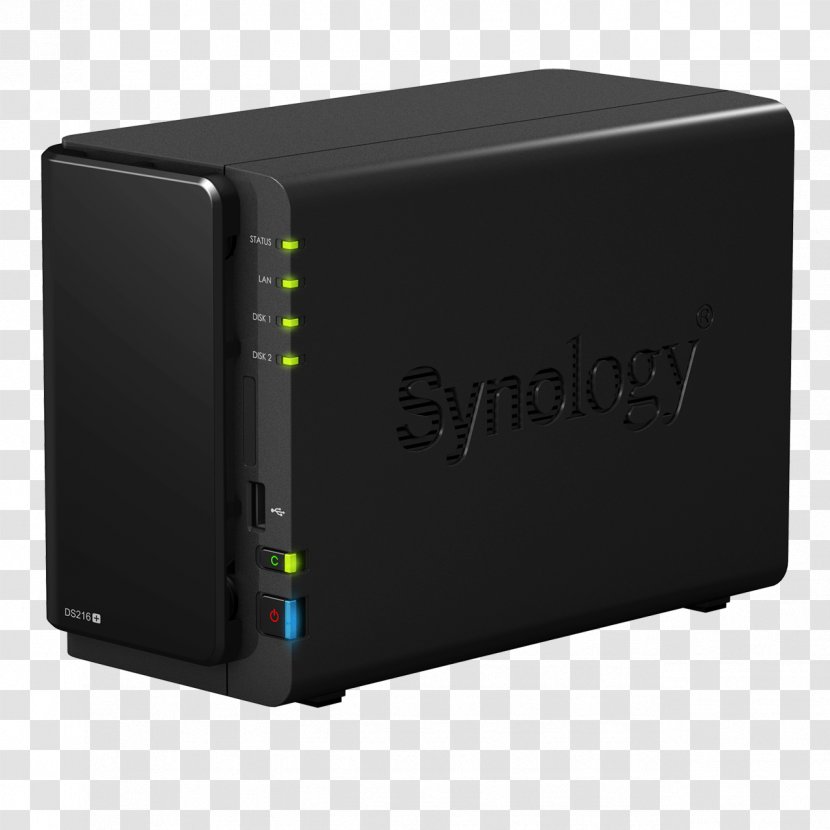 Synology DiskStation DS216+ Network Storage Systems Disk Station II Inc. - Electronic Device - Data Transparent PNG