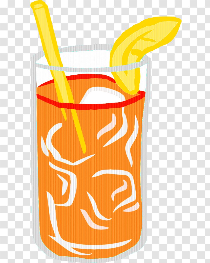 Orange Drink Juice Clip Art Product Line - Yellow - Lait Transparent PNG