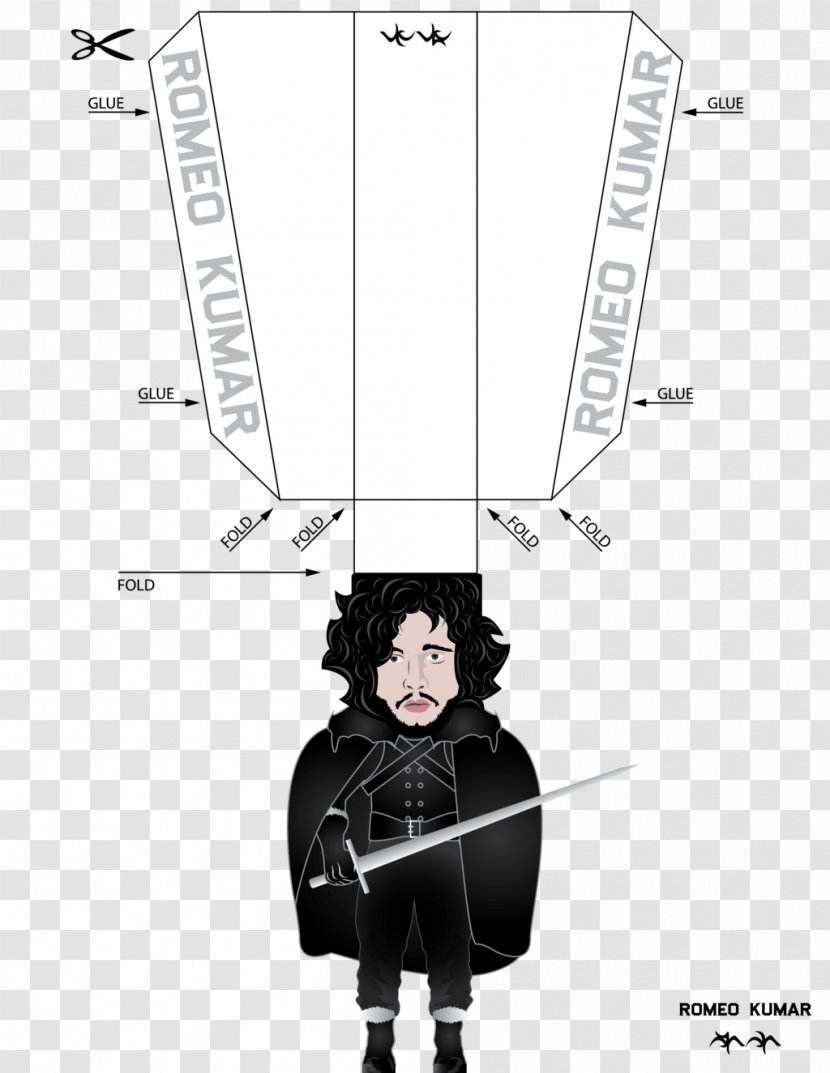 Jon Snow Paper Toys Tyrion Lannister - Neck - Peter Dinklage Transparent PNG