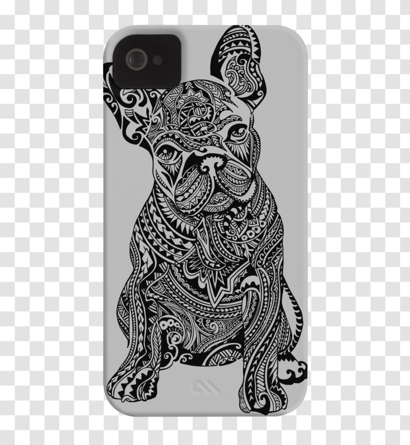 French Bulldog American Staffordshire Terrier Poodle Pug - Monochrome - Puppy Transparent PNG