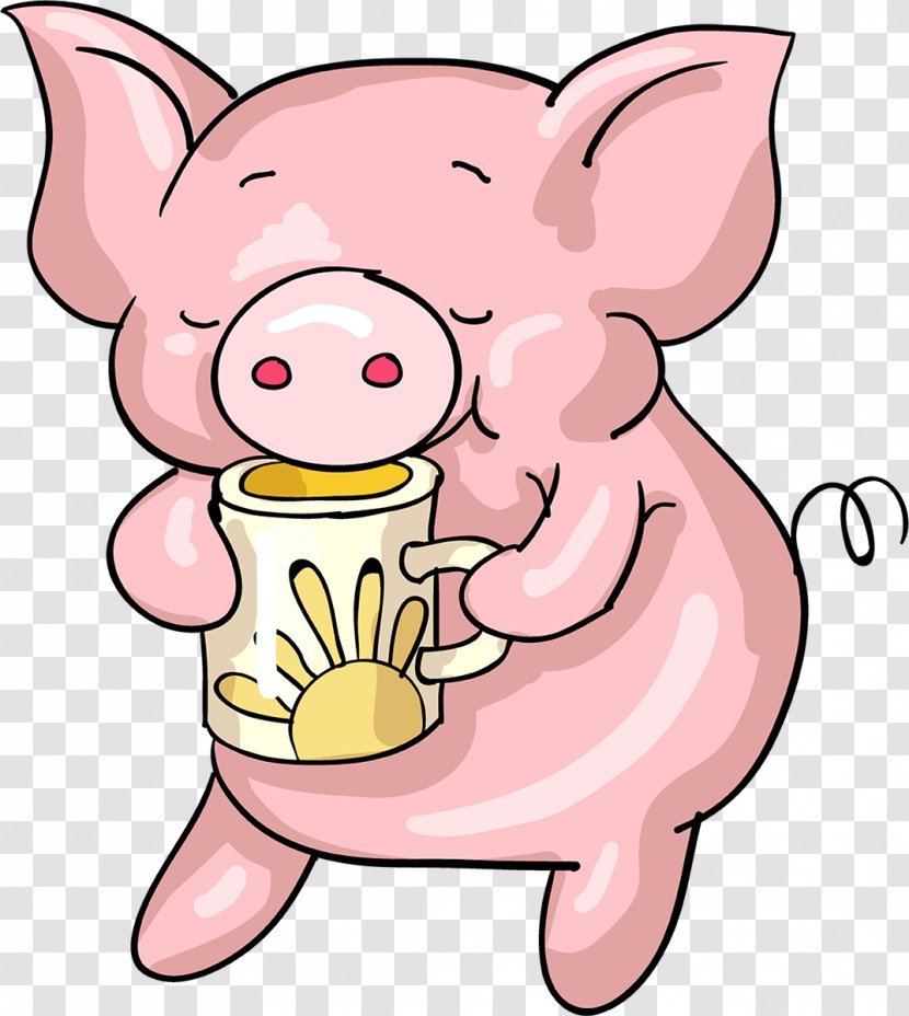 Hogs And Pigs Cartoon Drawing Clip Art - Pig Transparent PNG