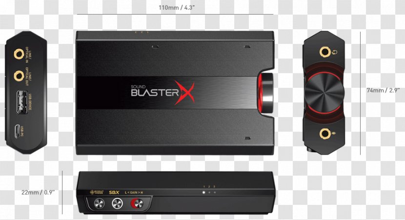 Sound Cards & Audio Adapters New Creative Media SBX-G5 Blasterx G5 Portable Hi-Res Gaming Usb Jpn BlasterX Technology - Hardware - Wrong Whole Diagram Transparent PNG