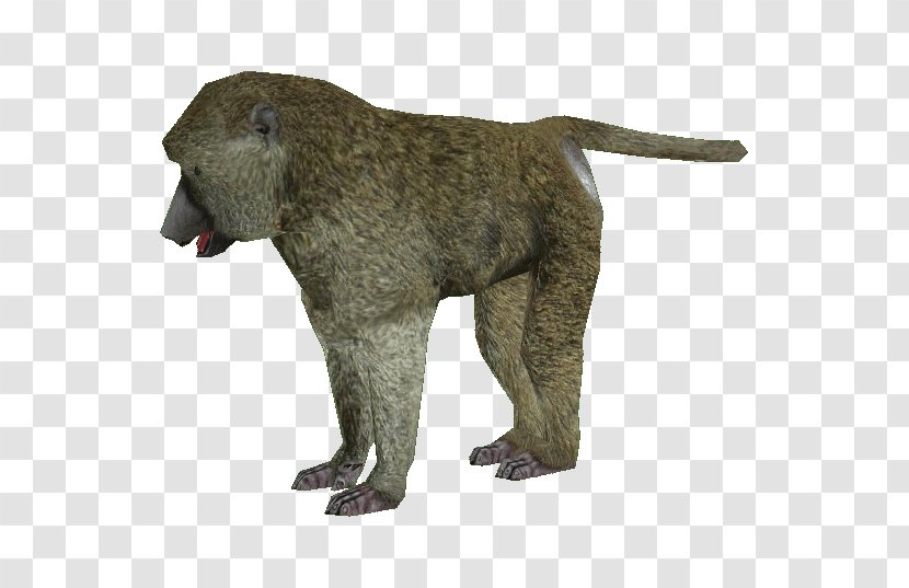 Zoo Tycoon 2 Macaque Olive Baboon Primate - Windows Metafile - Clipart Transparent PNG