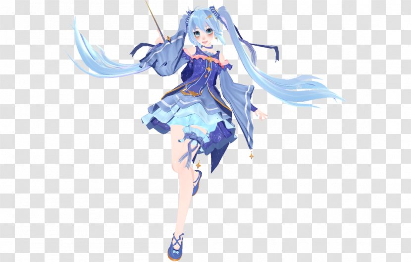 MikuMikuDance Hatsune Miku Project Diva F Vocaloid 雪未來 - Frame Transparent PNG