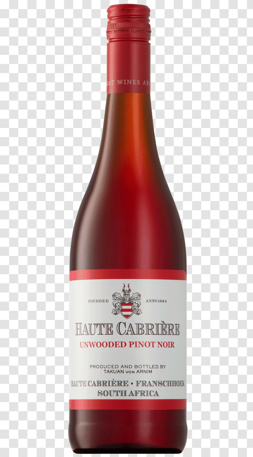 Haute Cabrière Pinot Noir Dessert Wine Liqueur - Glass Bottle Transparent PNG