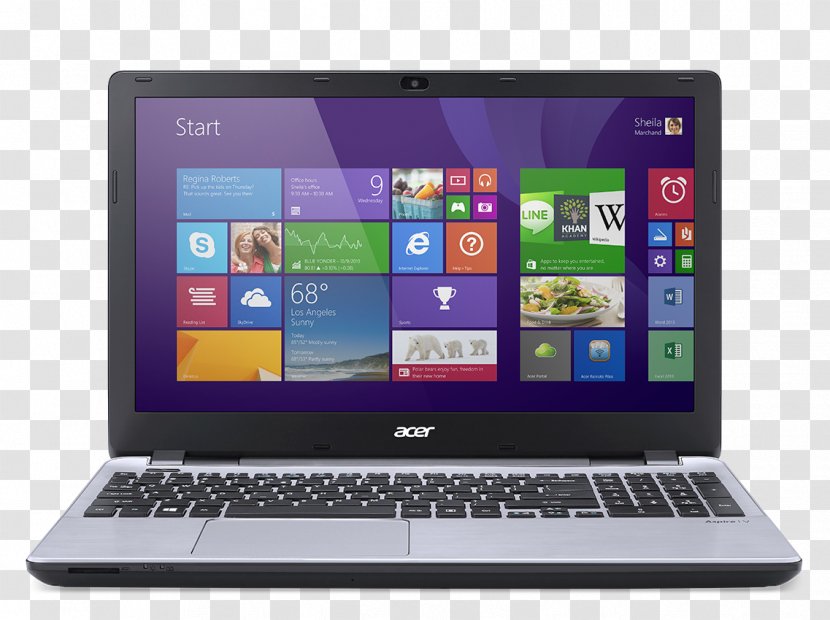 Laptop Intel Core I5 Acer Aspire Computer - Multimedia Transparent PNG