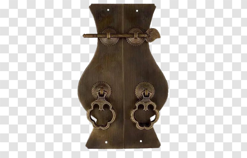Lock Cabinetry Furniture Key Brass - Metal - Chinese Ancient Door Knocker Design Transparent PNG