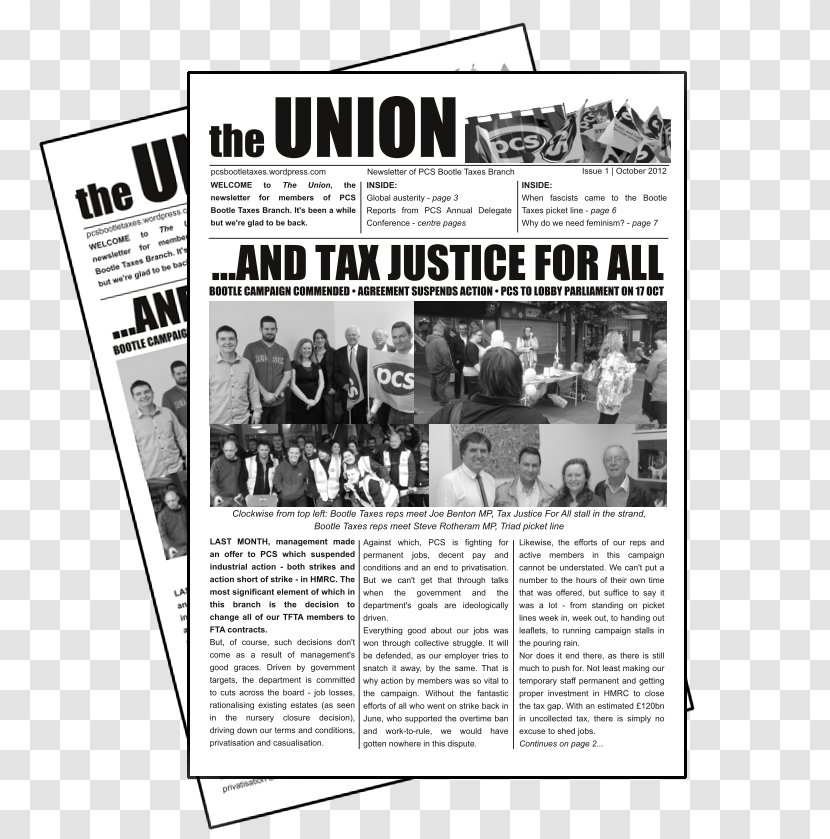 Newspaper White - Black And - October 12 Transparent PNG