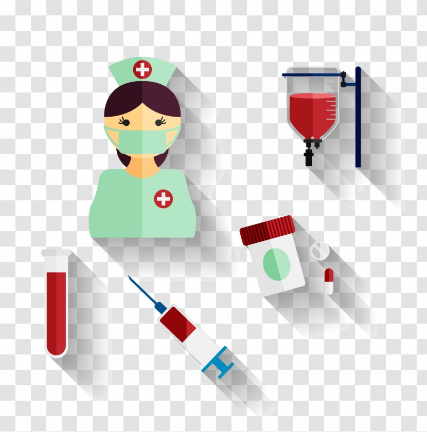 Nursing Medicine Therapy Patient - Wound - Vector Nurse Syringe Transparent PNG