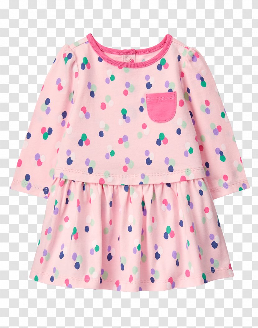 Polka Dot Dress Sleeve Children's Clothing - Heart Transparent PNG