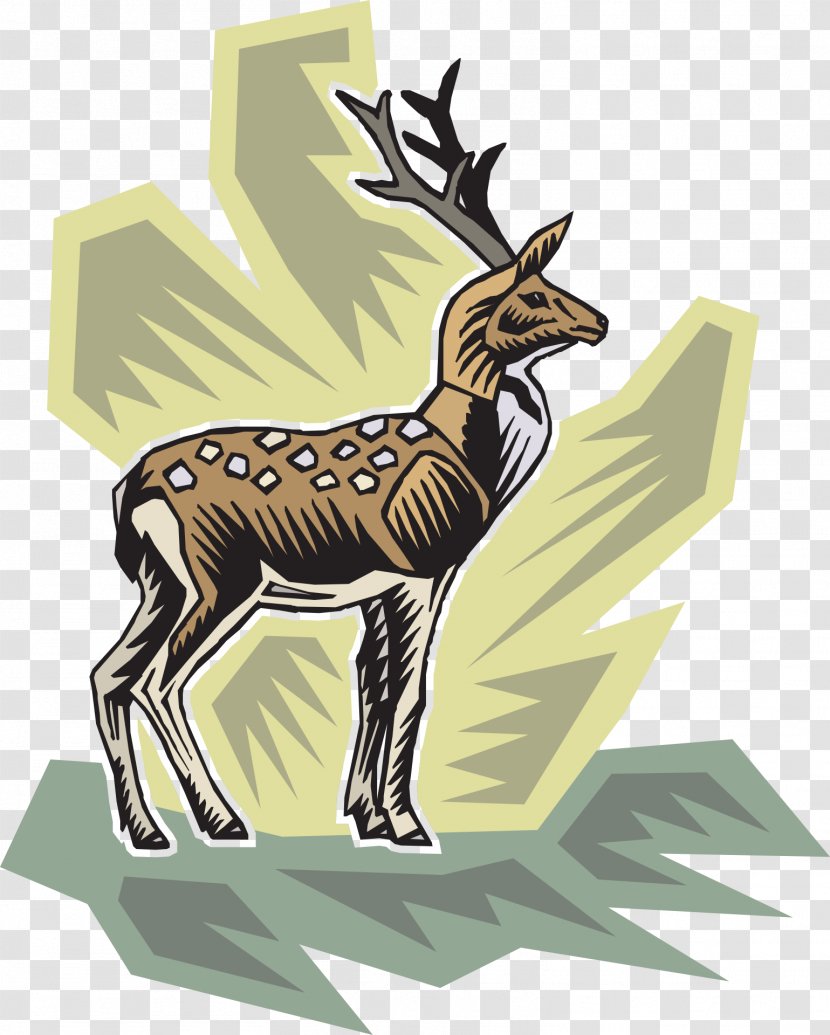 Reindeer Red Deer Clip Art - Painting - Watercolor Transparent PNG