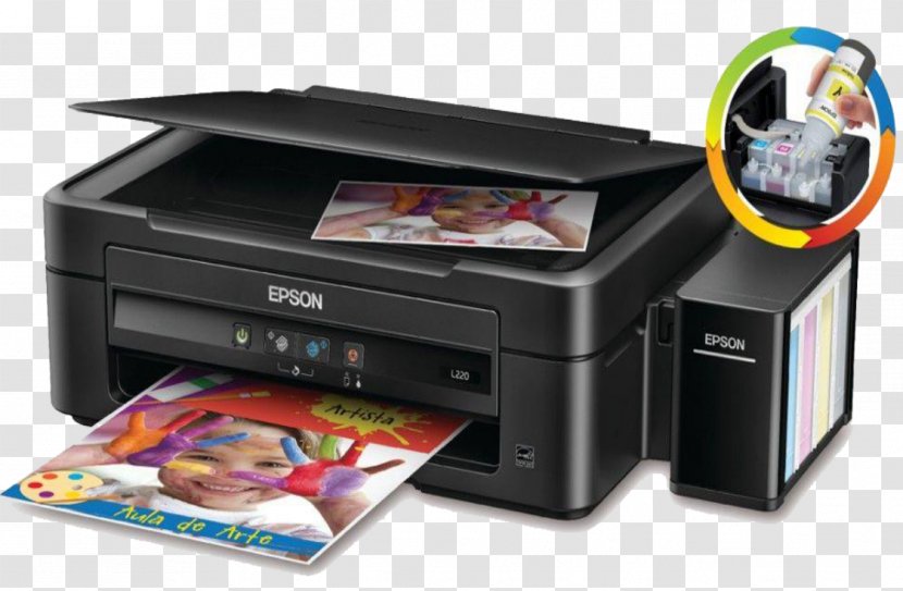 Multi-function Printer Epson Continuous Ink System Driver - Electronic Device Transparent PNG