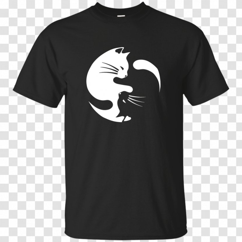 T-shirt Hoodie Sleeve Clothing - Shirt - Yin Yang Cat Transparent PNG