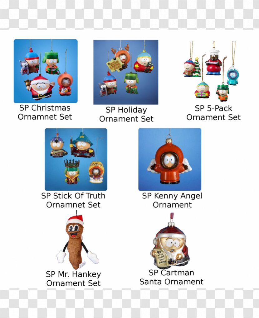 Kenny McCormick Kyle Broflovski Stan Marsh Christmas Ornament South Park - Mold - Season 5Christmas Tree Transparent PNG