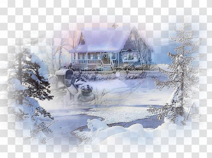 Winter Storm Snow Landscape - Summer - Tube Transparent PNG