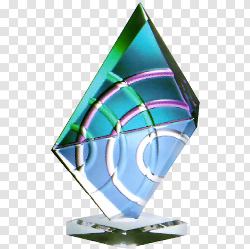 Cup Glass Work Of Art Quartz Trophy - Colorful Transparent PNG