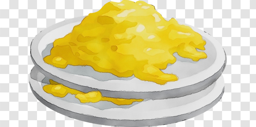 Yellow Food Dish Cuisine Icing Transparent PNG