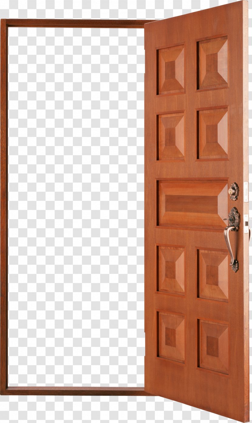 Wood Stain Door Brown Angle - Rectangle - Open Transparent PNG