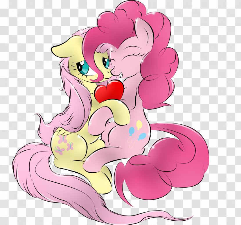 Pinkie Pie Fluttershy My Little Pony Rainbow Dash - Heart Transparent PNG
