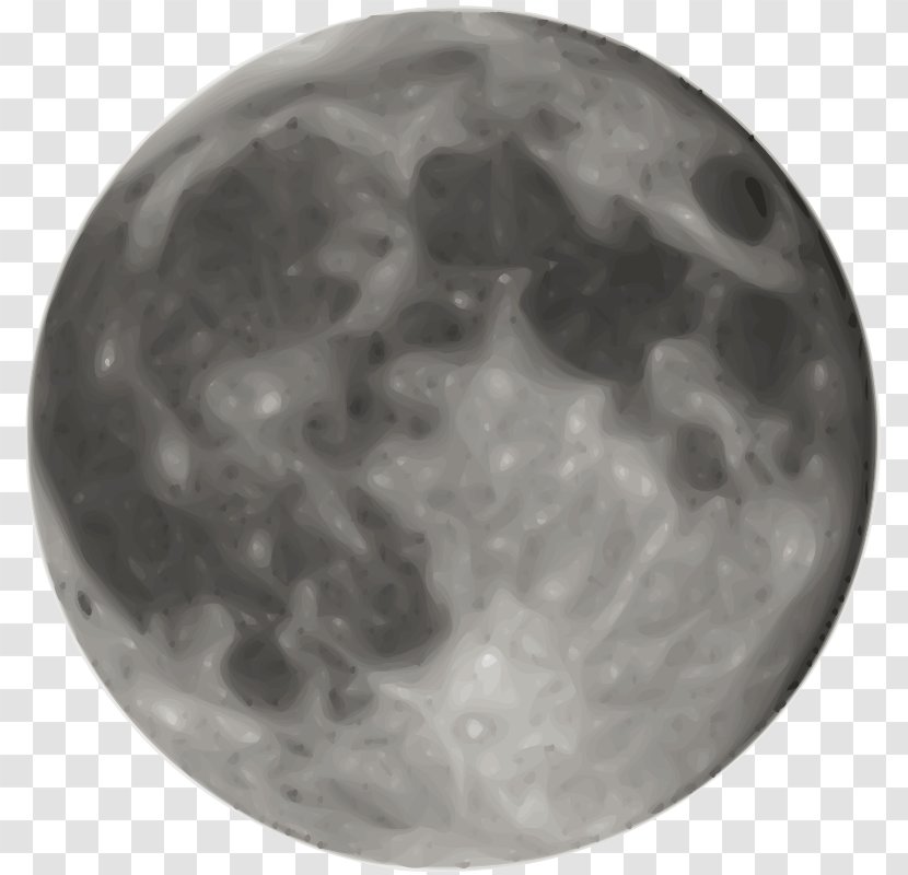 Earth Full Moon Clip Art - Starry Night Transparent PNG