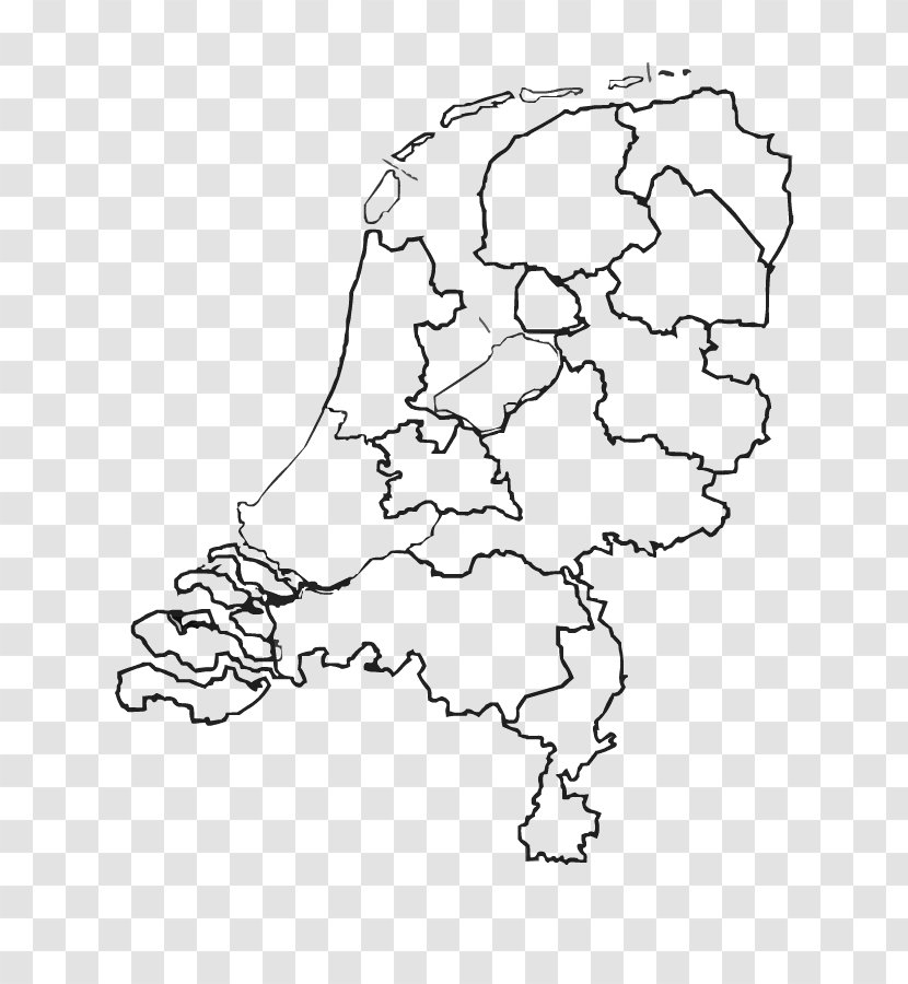 Provinces Of The Netherlands Topographic Map Geography - Artwork Transparent PNG