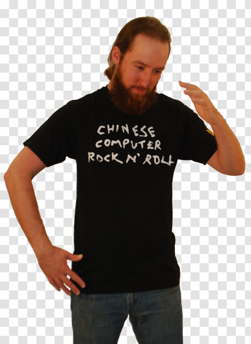 T-shirt Black M Shoulder Sleeve Font - Tshirt - Rock And Roll Transparent PNG