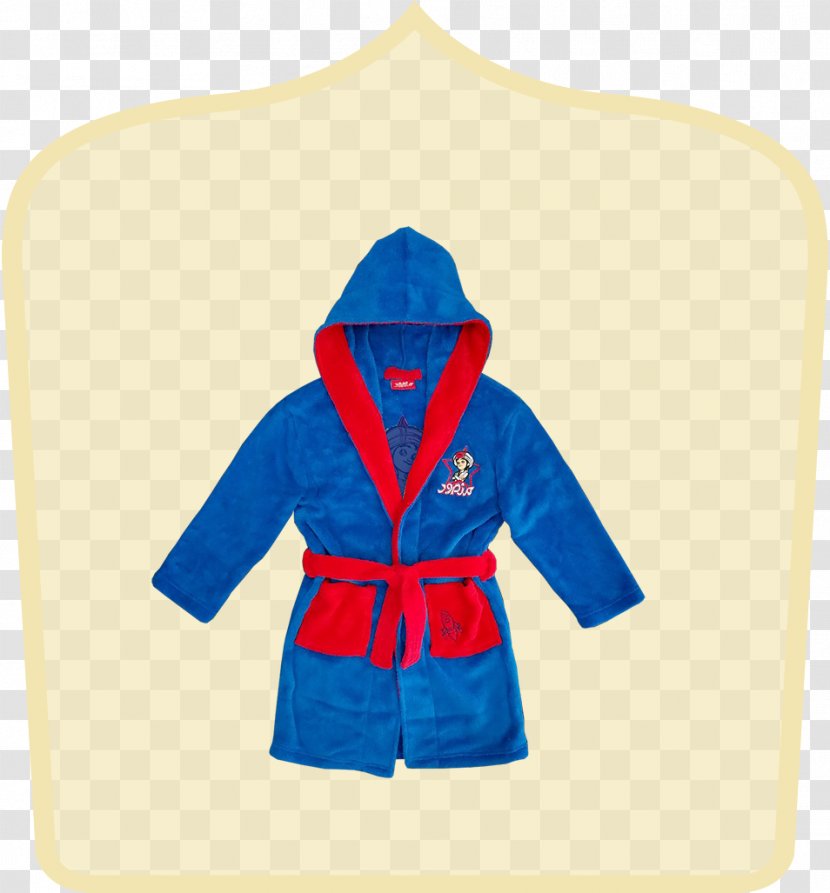 Clothing Hoodie Robe Outerwear - Electric Blue - Generation Transparent PNG