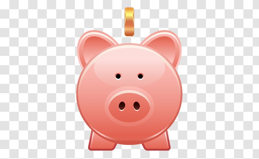 Piggy Bank Saving - Red - Pig Transparent PNG