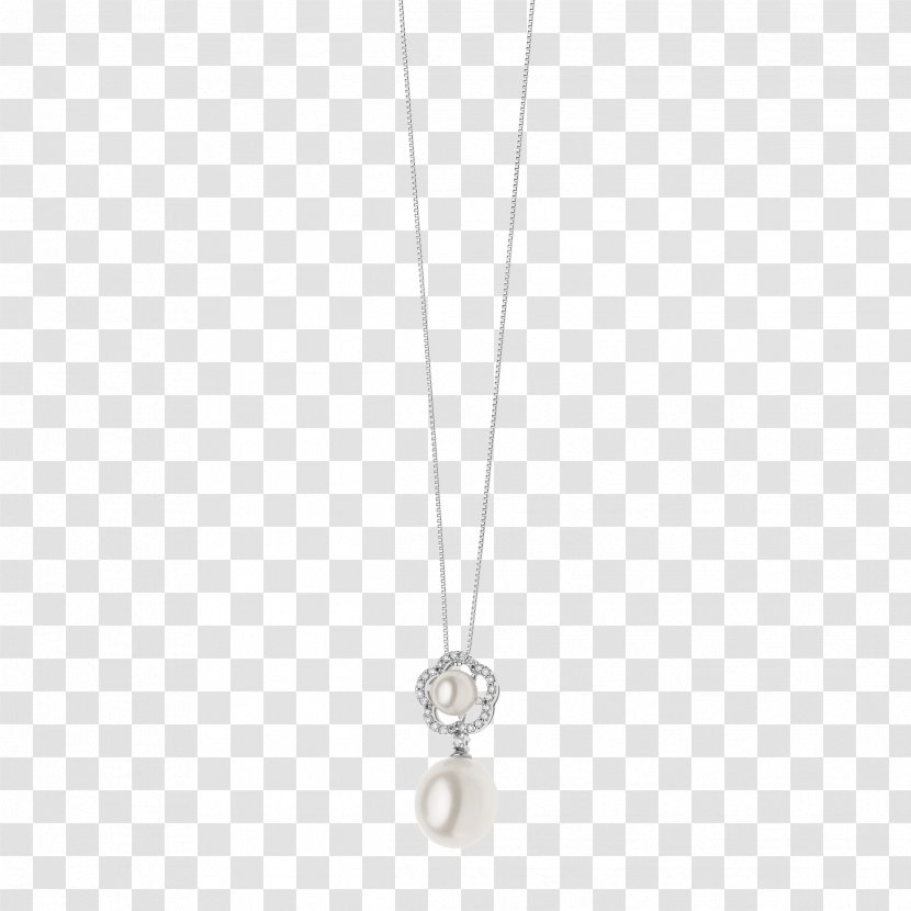 Locket Necklace Pearl Silver Jewellery - Clothing Accessories Transparent PNG