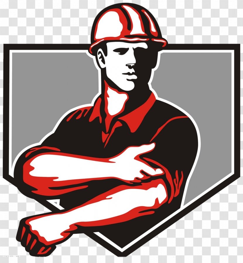 Construction Worker Architectural Engineering Clip Art - Laborer - Installers Flag Icon Material Transparent PNG