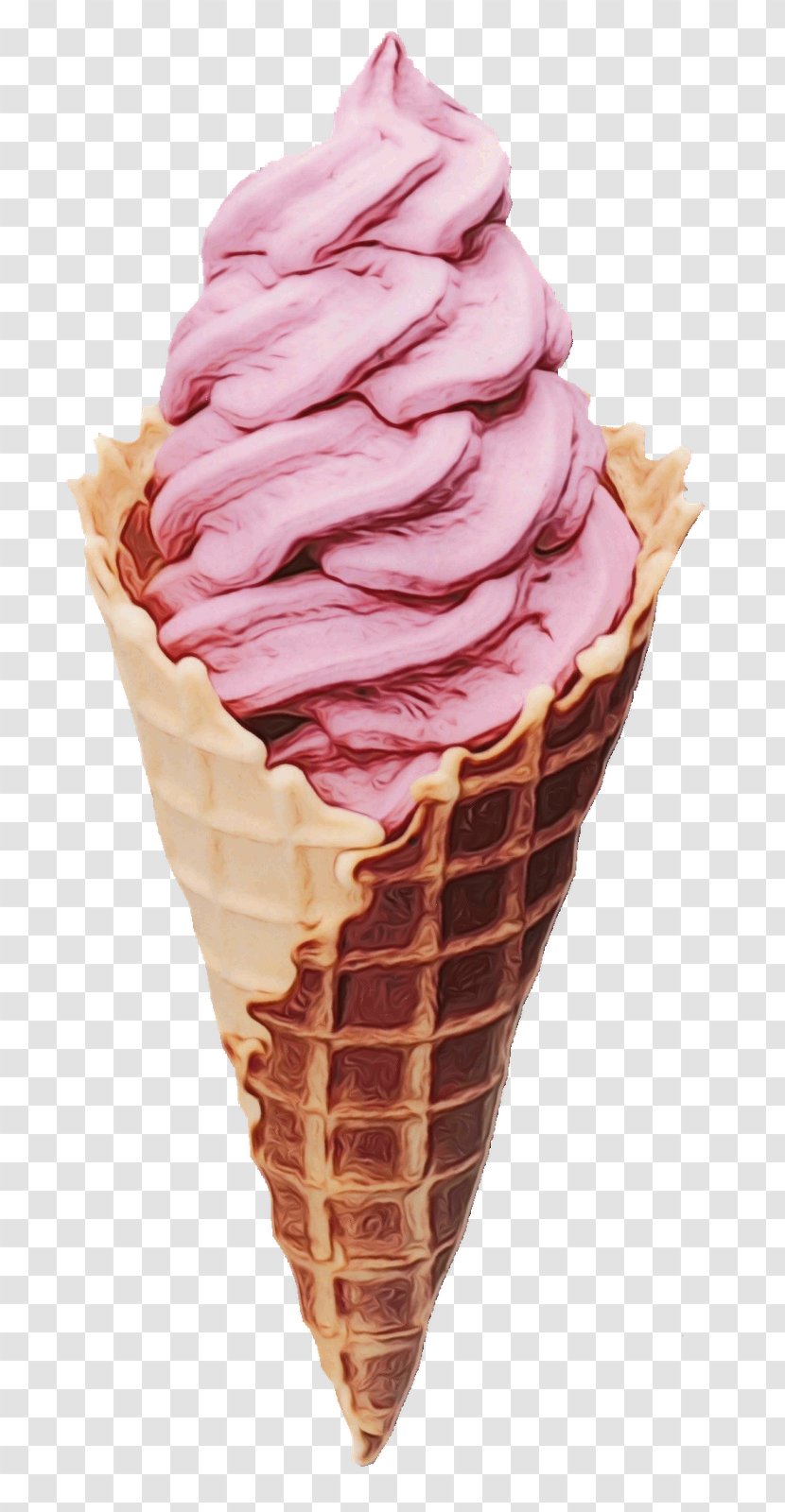 Ice Cream Cone Background - Neapolitan Dish Transparent PNG