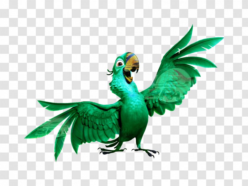 Angry Birds Rio Parrot Blu 2 - Wing - Bird Transparent PNG