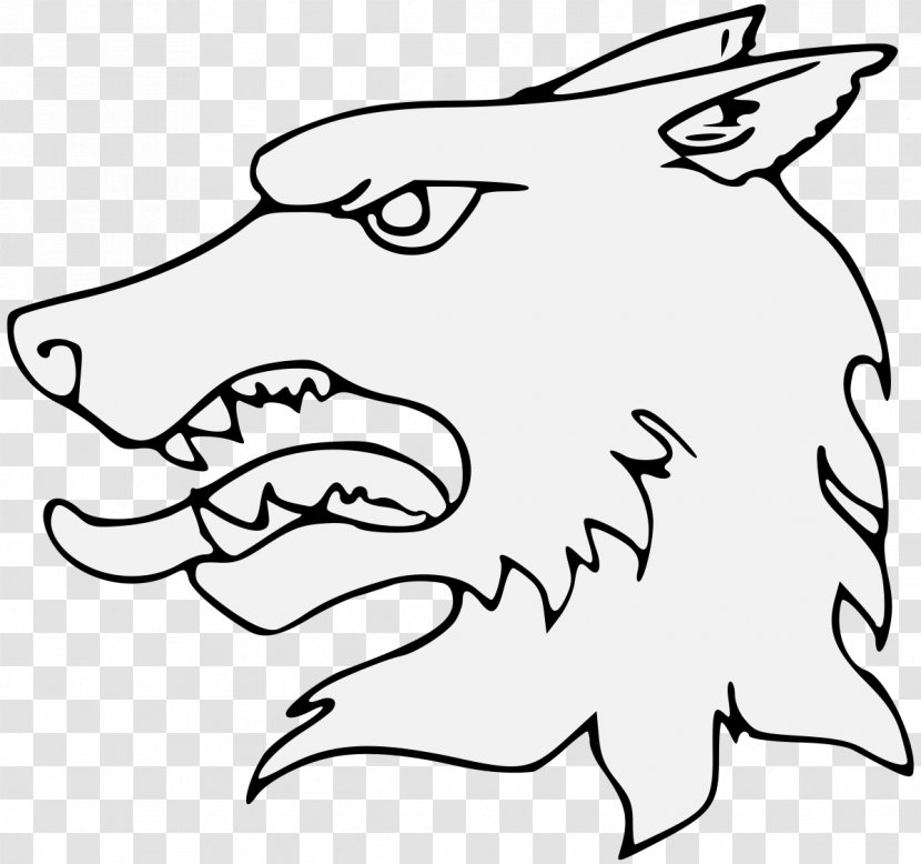 Gray Wolf Wolves In Heraldry Art Clip - Tree Transparent PNG