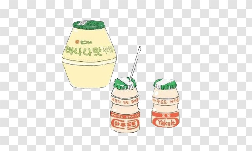 Yakult Milk Yogurt Food Dairy Product - Tmall - Hand Painting Material Picture Transparent PNG
