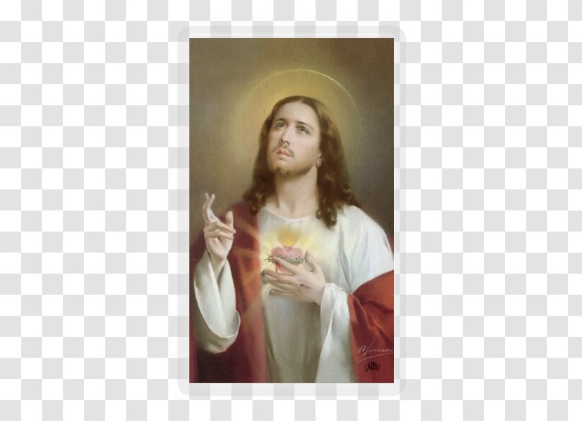 Immaculate Heart Of Mary Sacred Holy Card Jesus Prayer - Frame Transparent PNG