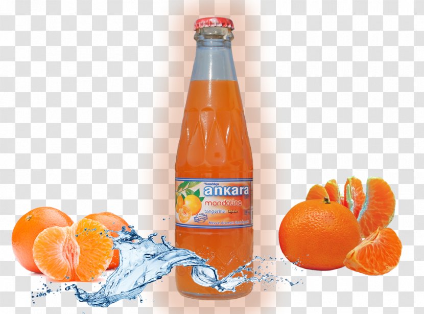 Orange Soft Drink Clementine Fizzy Drinks Juice - Vegetarian Food Transparent PNG