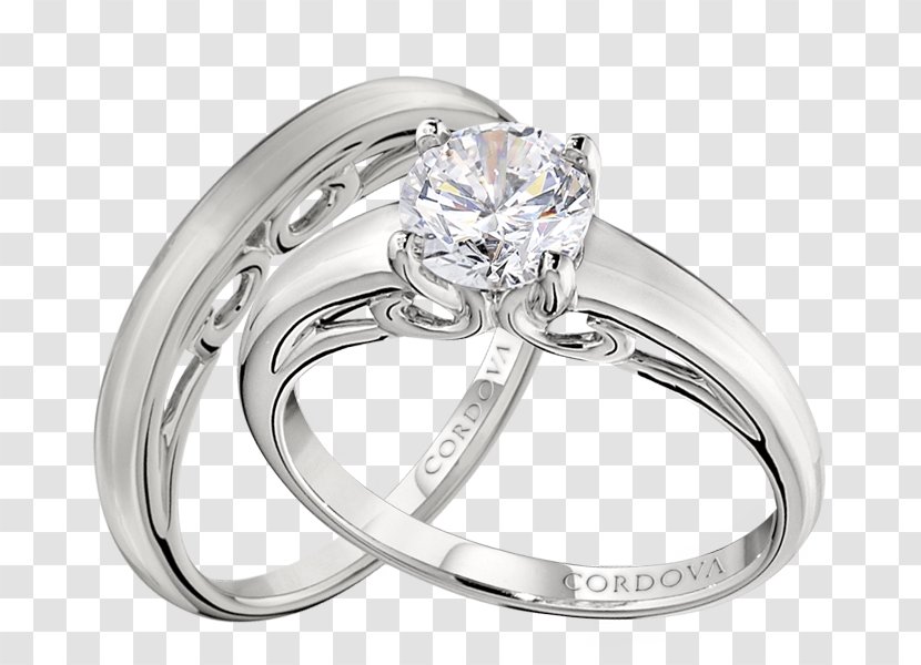 Wedding Ring Silver Body Jewellery - Gemstone Transparent PNG