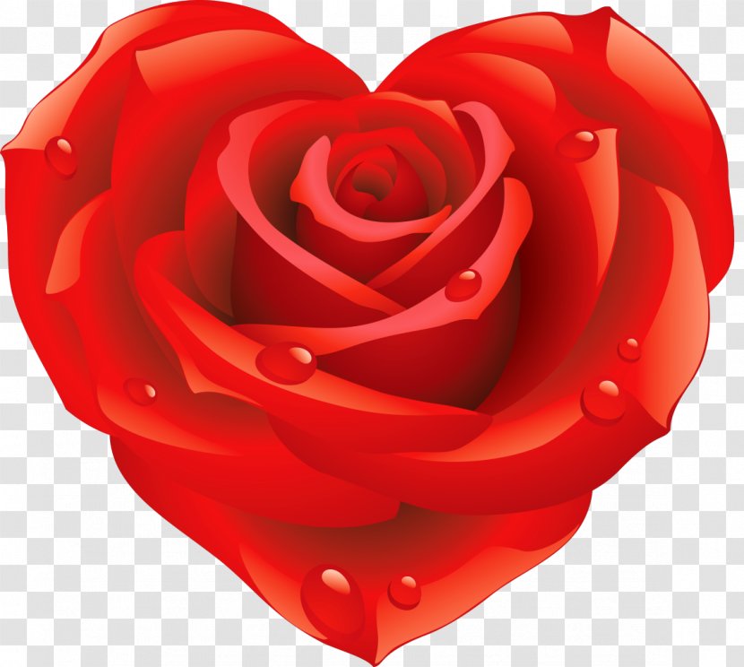 Rose Heart Flower Shape - Animation Transparent PNG