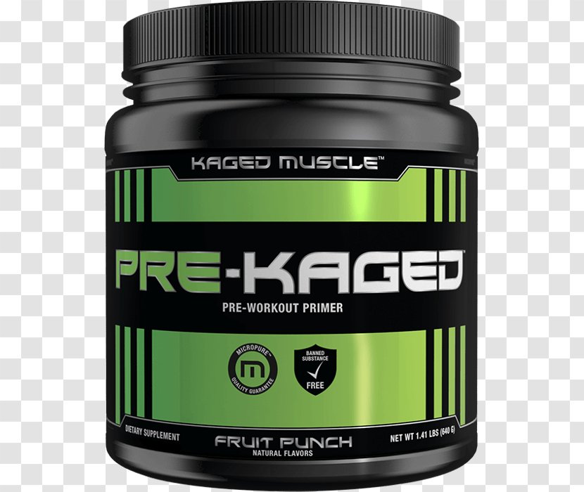 Kaged Muscle Pre-Kaged Pre-workout Dietary Supplement Bodybuilding Punch - Fitness Transparent PNG