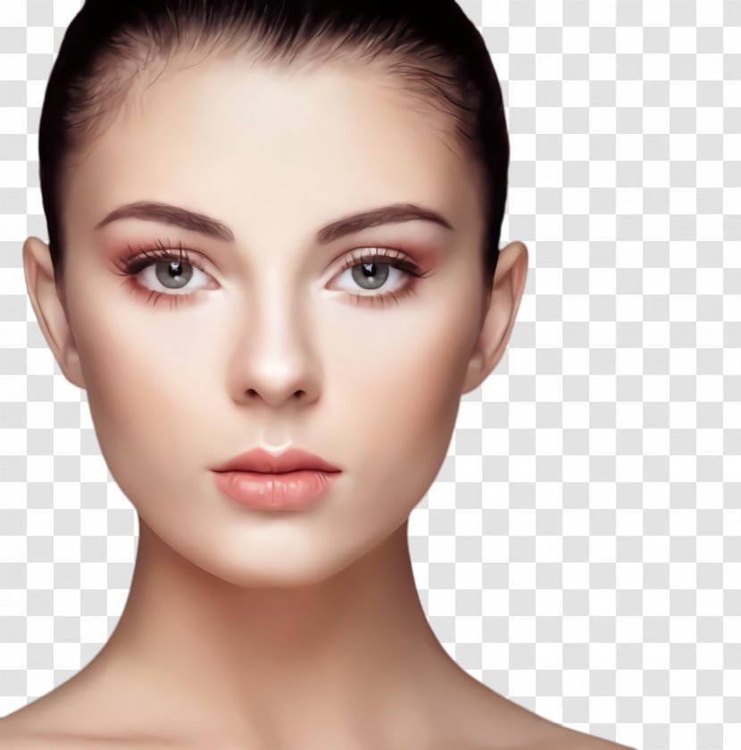 Face Hair Eyebrow Skin Cheek - Beauty Nose Transparent PNG