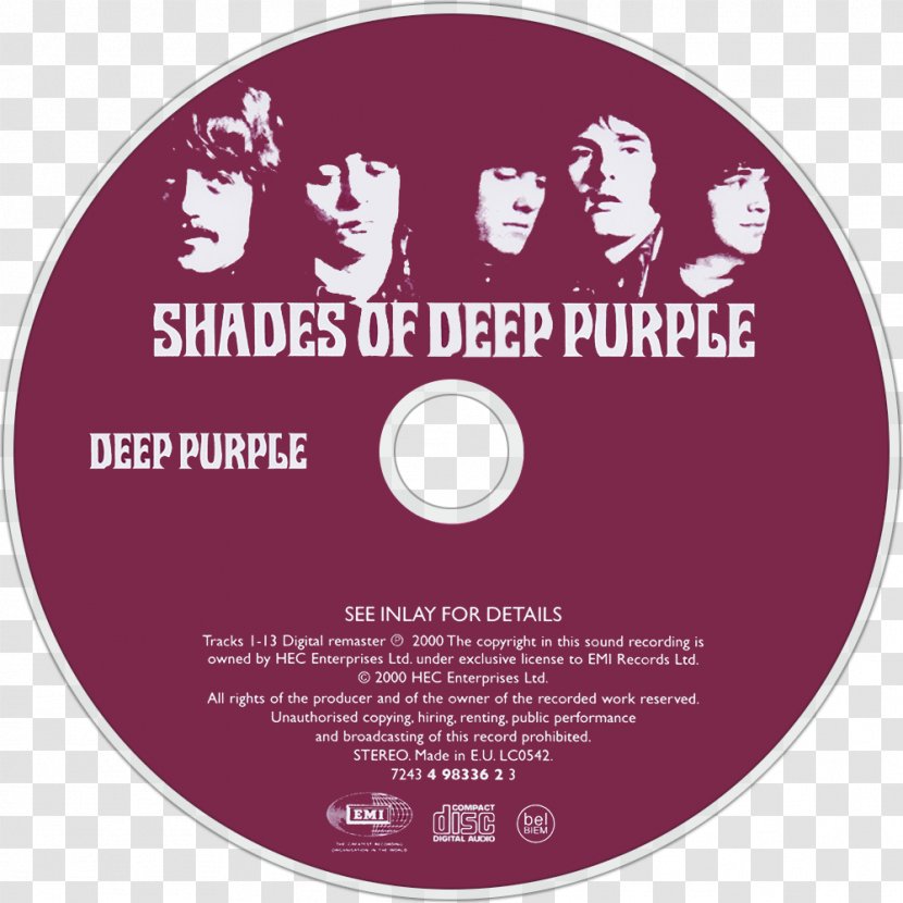 Shades Of Deep Purple Album Progressive Rock Hard - Watercolor - Frame Transparent PNG