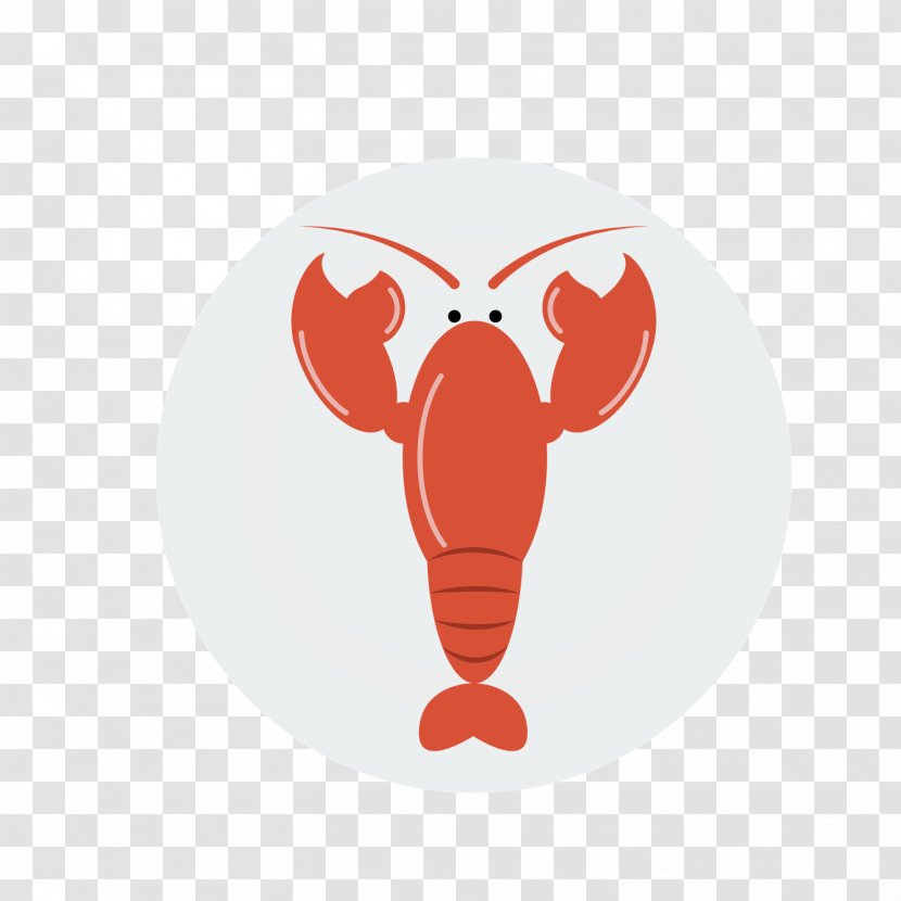 Lobster Seafood Shrimp Euclidean Vector - Frame - Red Transparent PNG