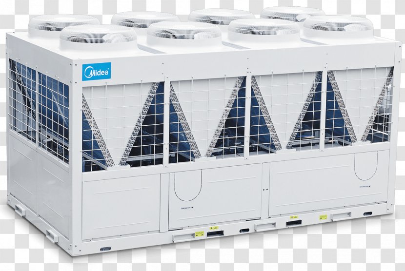 Chiller Midea Air Conditioning Fan Coil Unit Handler - Duct Transparent PNG