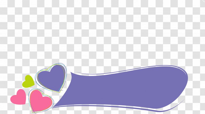 Shoe Purple Pattern - Brand - Simple Love Title Borders Transparent PNG