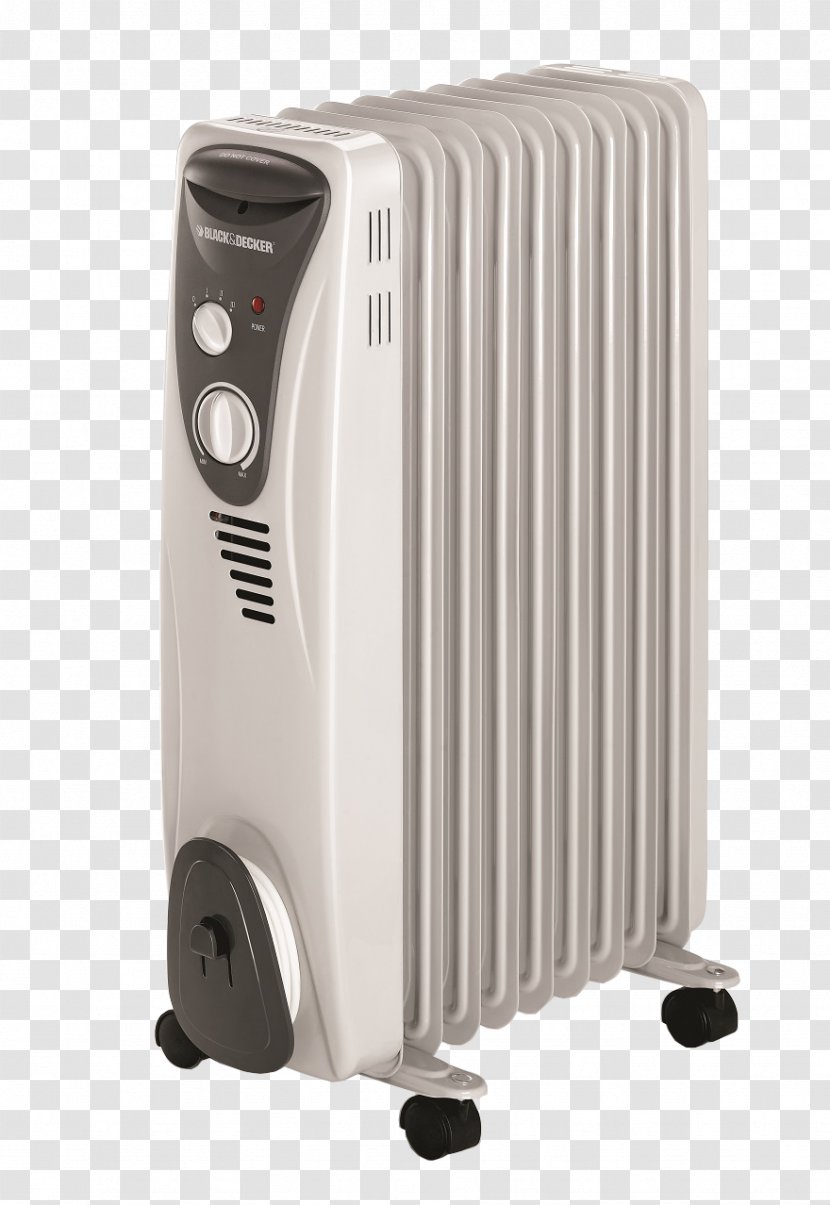 Oil Heater Heating Radiators Black & Decker - Fin - Radiator Transparent PNG