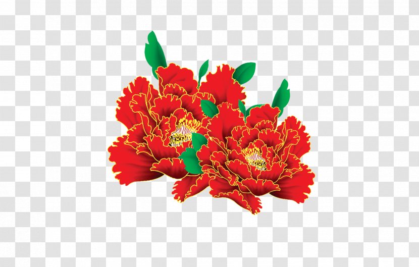 Mid-Autumn Festival Mooncake Happiness Change Traditional Chinese Holidays - Floristry - Red Peony Transparent PNG