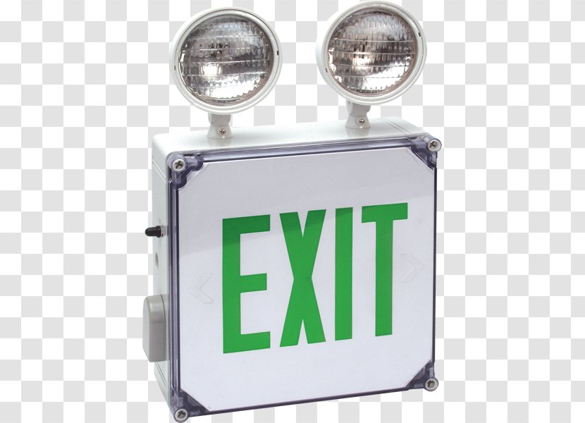 Exit Sign Emergency Lighting - Architectural Engineering - Police Lights Transparent PNG
