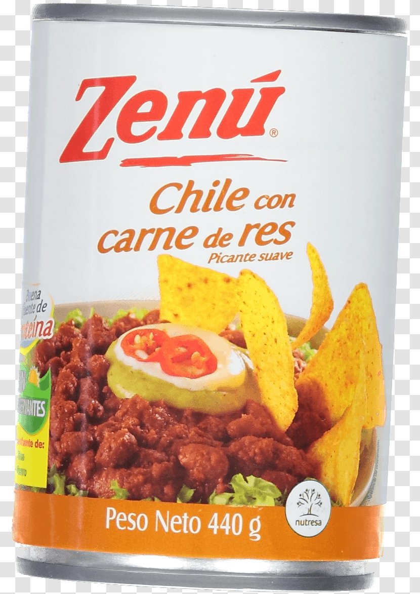 Vegetarian Cuisine Chili Con Carne Canning Meat Packing Industry Food - Convenience Transparent PNG