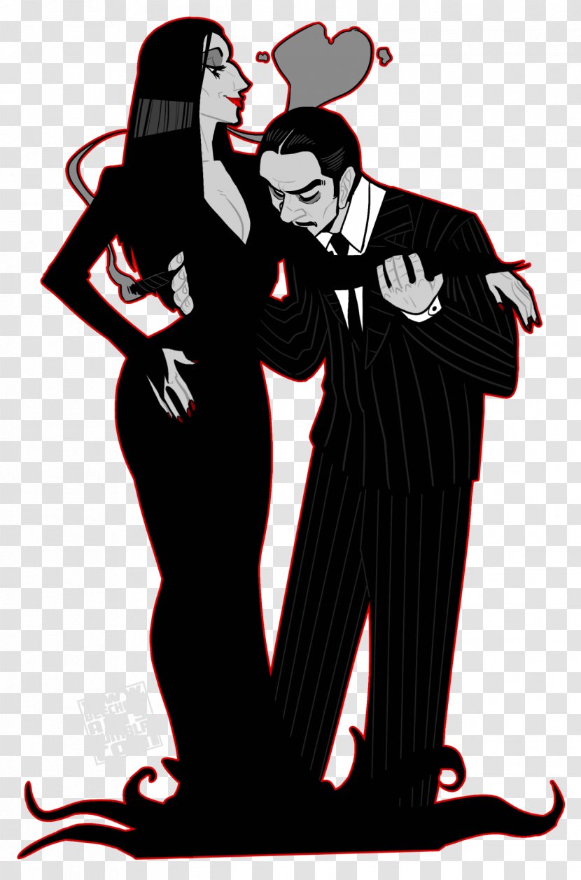 Morticia Addams Gomez Wednesday Art Drawing - Family Values Transparent PNG