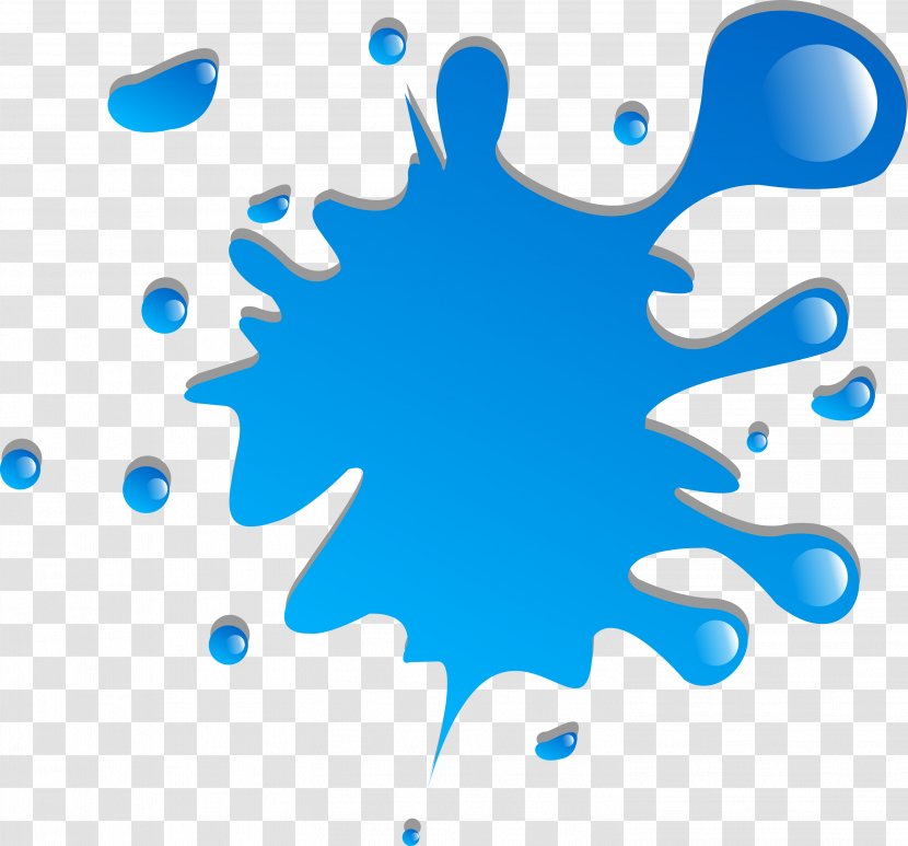 Blue Painting Color EnChajari Guia Comercial Turquoise - Aerography - Paint Splatter Transparent PNG